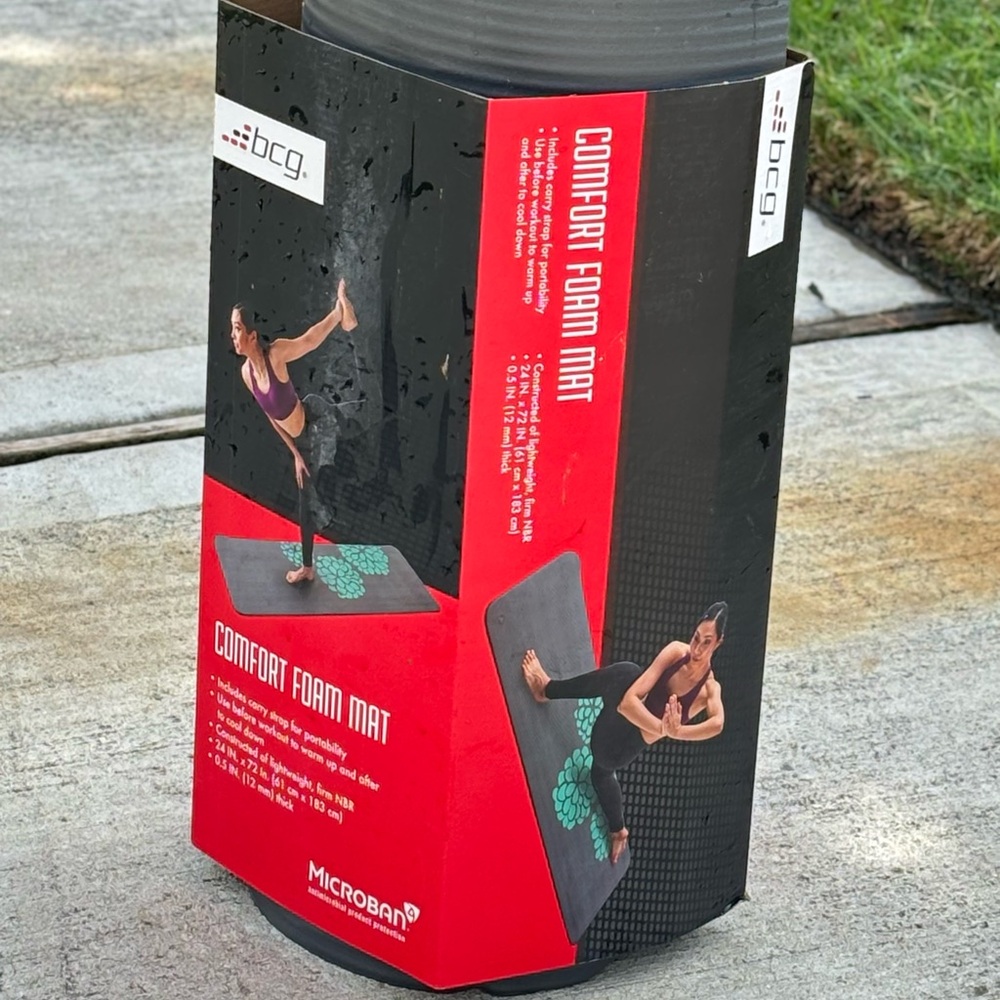 BCG Black and Red Exercise Mat